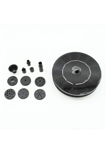 Комплект садовий фонтан насос на сонячній батареї з насадками 10 штук шлангом для поливу 30 метрів із розпилювачем (480274-Prob) Unbranded (332880876)