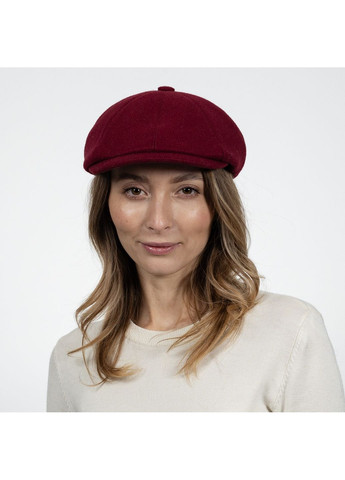 Кепка восьмиклінка жіноча вовна бордова ЕЛЛА LuckyLOOK 651-005 (322792792)
