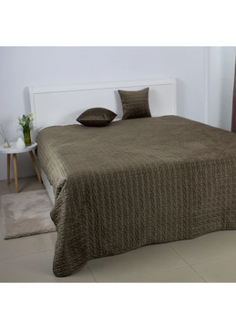 Покрывало "VELOUR" 220*240 см 1шт (Хаки/Мозаика) ТЕП (392820245)