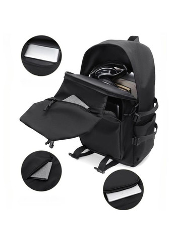 Рюкзак городской мужской с карманом для ноутбука. Черный No Brand (312551309)