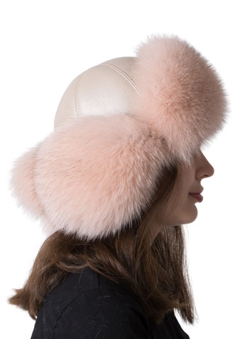 Женская меховая шапка ушанка из меха лисы Меховой Стиль Ушанка (351430777)