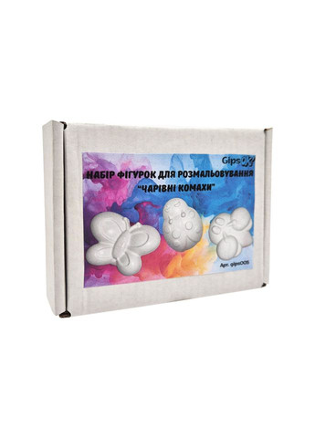 Гіпсові фігурки для декорування "Чарівні комахи" gips005, 3 фігурки GipsOk (372830531)