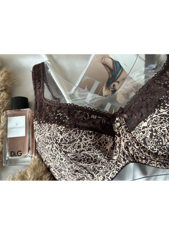 Коричневый коричневый бюстгальтер без поролона Lanny Mode