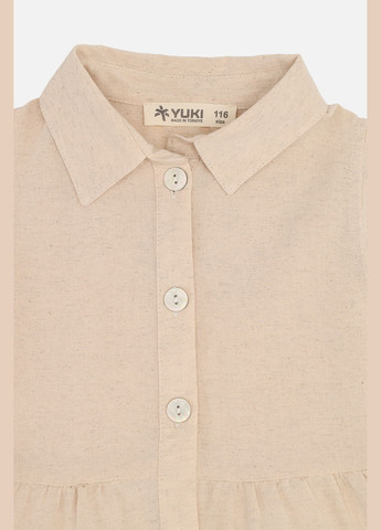 Бежевое платье для девочки цвет бежевый cb-00274524 Yuki (330222670)