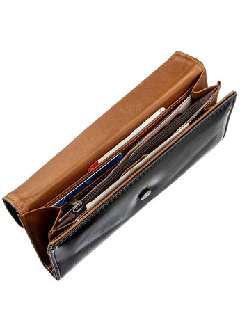 Жіночий гаманець із гладкої екошкіри з монетницею 19073 Чорний KIVI (306882074)