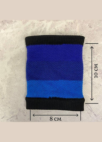 Пов'язка (напульсник) для фіксації сенсора (синя у смужку) No Brand (326843327)