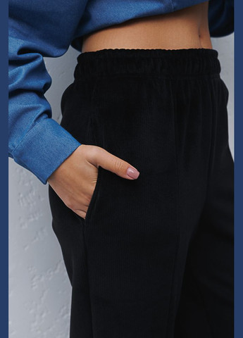 Женские велюровые штаны изумрудные с разрезами спереди Arjen (289787575)