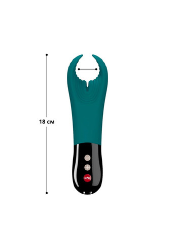 Вібратор для пеніса MANTA deep sea blue/black, підходить для парних ігор Fun Factory (315149379)