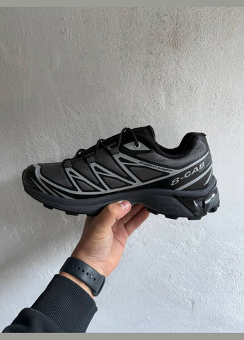 Черные зимние кроссовки зимние мужские salomon xt-6 winter gore-tex black gray termo fleece | саломон хт-6 черные серые термо с флисом No Brand