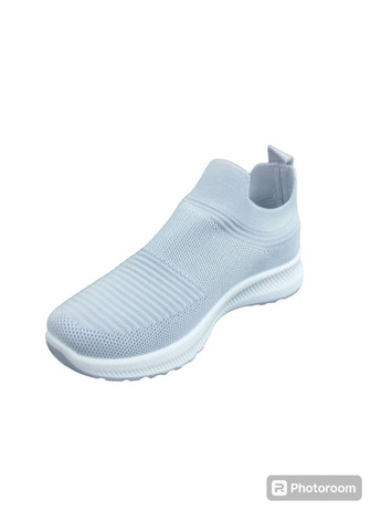 Легкі кросівки на рівній платформі із трикотажу 38 (23,5 см) Navigator світло-сірі літо (328264463)