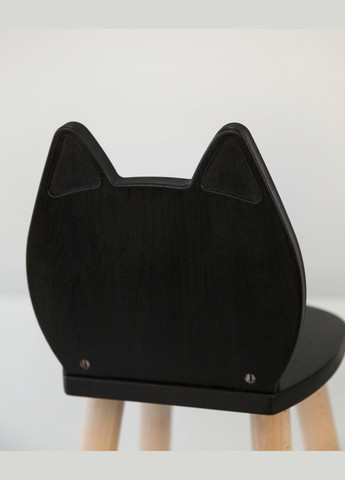Дитячий столик і 2 стільчика Cat для дітей 4-7 років Чорний Tatoy (305847293)
