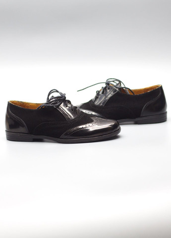 Туфлі дитячі класичні з натуральної лакованої шкіри та замші Zlett 5437 (361659217)