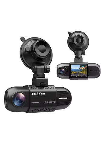 Компактний автомобільний відеореєстратор на дві камери, 1,5 діагональ, 1080 P Full HD Yikoo M08 CAM (292014251)