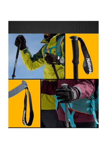 Трекинговая палка NH17D017-D, 56-120 см, серая Naturehike (353503739)