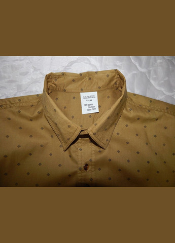 Оливковковая (хаки) повседневный рубашка с геометрическим узором No Brand