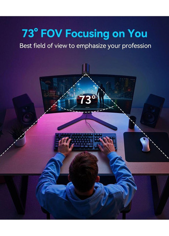 Веб-камера S600 4K 1080P 60FPS автофокус, з мікрофоном та захисною шторкою EMEET (363176661)