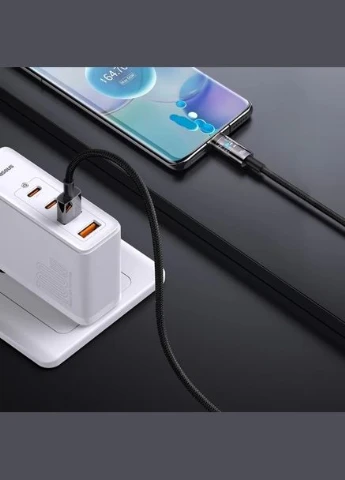 Кабель Explorer Series Auto Power-Off Fast Charging USB to Type-C 100W 2m CATS000301 Baseus (293246518)