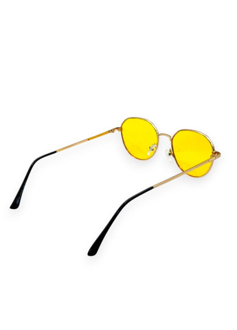 Круглі окуляри для водіїв антифари з жовтими лінзами No Brand (316605697)