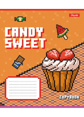 Набір зошитів шкільних 1Bересня А5/12 коса лінія Candy sweet 25 шт (767201) 1 Вересня (352167339)