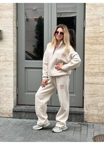 Теплий костюм з тринитки на флісі | Oversize Україна (367049344)