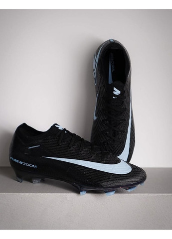 Черные бутсы футбольные mercurial vapor 16 elite shadowdpack fg No Brand