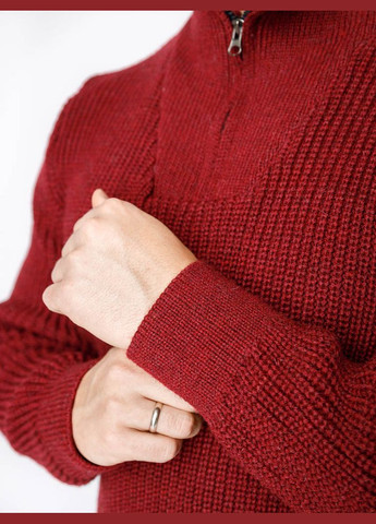 Бордовый зимний мужской свитер цвет бордовый cb-00233233 BFORS