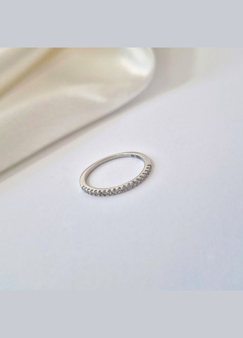 Срібна каблучка Доріжка із білими каменями 18.5 розмір срібло 925 проби Родоване 921к 1.11г No Brand (329189909)