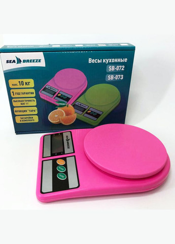 Весы кухонные SeaBreeze SB-072, Электрические кухонные весы, Точные кухонные весы. Цвет: розовый Sea Breeze (365670328)