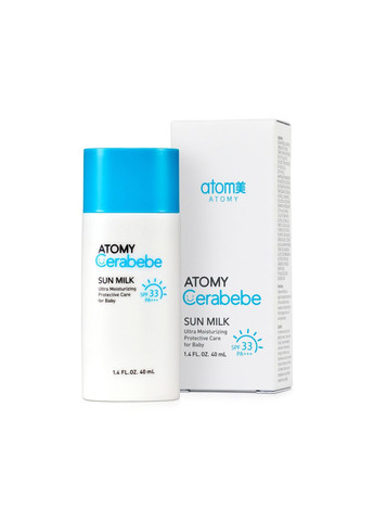 Сонцезахистне молочко для дітей. 40 мл. SPF 33 PA+++. Cerabebe Sun Milk. Корея. Atomy (302086594)
