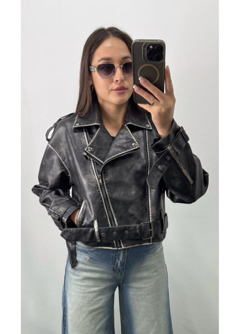 Черная куртка косуха экокожа Україна