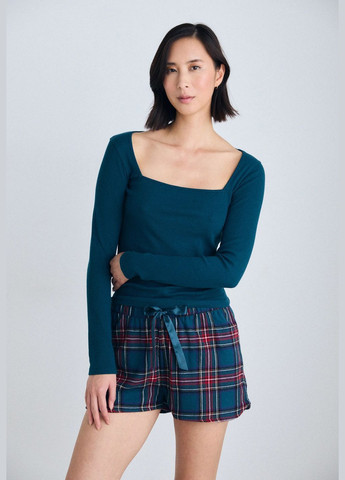 Лонгслів Flanel темно-синій Hunkemoller (365291044)