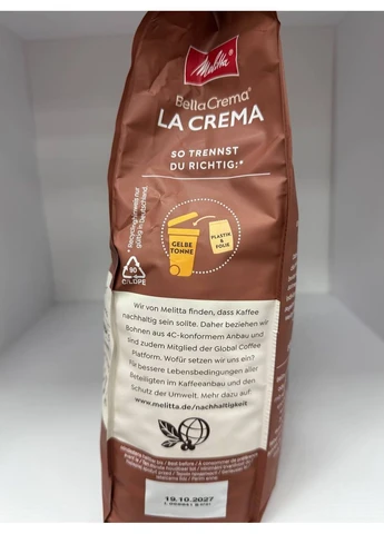 Кава в зернах BellaCrema La Crema 1 кг Melitta (395396984)