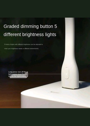 Гибкая портативная светодиодная лампа Xiaomi LED 2 (5 уровней яркости) с питанием от USB White ZMI al003 (282842307)
