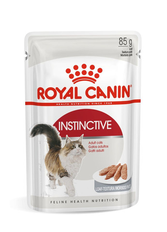 ПАК.Влажный корм INSTINCTIVE LOAF (Паштет) для взрослых кошек 12шт по 85 г Royal Canin (362488572)
