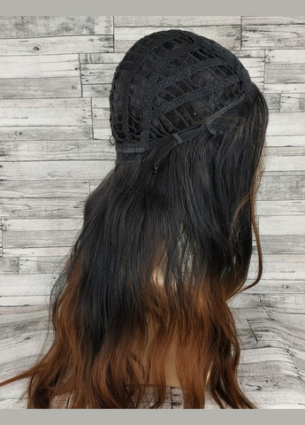 Парик женский волнистый с пробором без челки омбре из термоволокна No Brand 6291 (280911773)