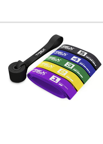 Набір резинок для фітнесу TX-005PBA 5в1 set A TREX Sport (361951461)