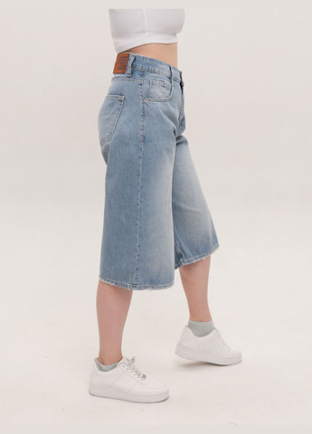 Шорти жіночі баггі блакитні довгі Cracpot Baggy (329854091)