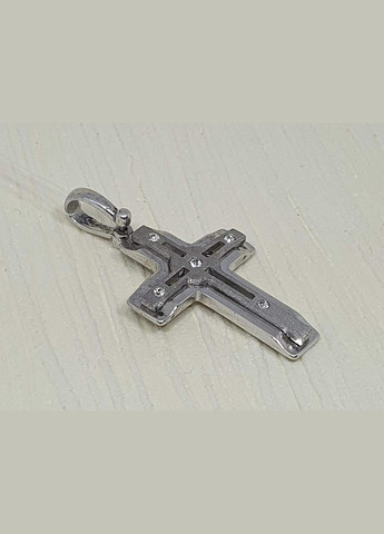 Серебряный крестик с фианитом. 903SU50 Qvaliz (292735768)