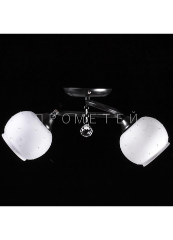 Люстра Припотолочная на дві лампочки (чорна) 719/2C/BK+WT No Brand (352229922)