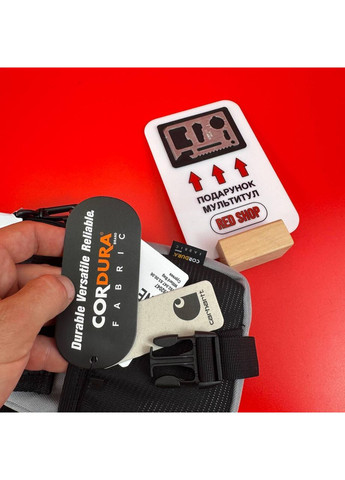 Месенджер wip Сумка кархарт Чорна Сірий No Brand (361668904)