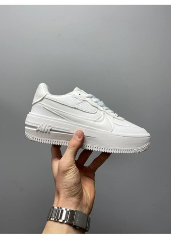 КРОССОВКИ ЖЕНСКИЕ NIKE AIR FORCE 1 PLT.AF.ORM FULL WHITE НАЙК АИР ФОРС 1 ПРЕМИУМ No Brand белые демисезоны (367171902)