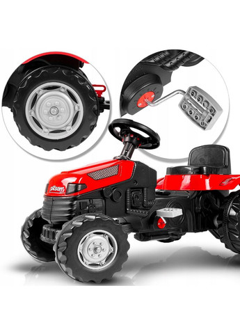 Детский трактор на педалях с прицепом (Польша) Pilsan (372467869)