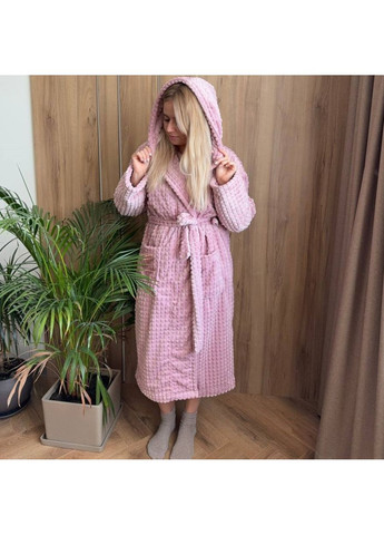 Халат женский плюшевый розовый 58-60 р H44 Ananasko (344589746)