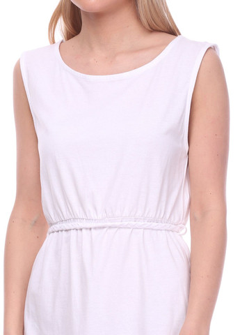 Белое повседневный платье светло-розовый Sprider однотонное