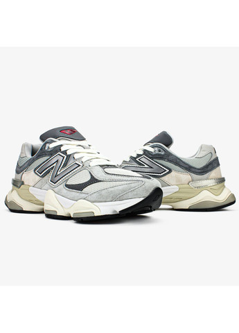 Кроссовки женские и мужские New Balance 9060 grey | Нью Беланс 9060 серые No Brand серые демисезоны (368766696)