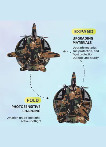 Ароматизатор салону автомобіля Y-6 "Винищувач" на сонячній батареї, Pixel-Grey VHG (360771896)