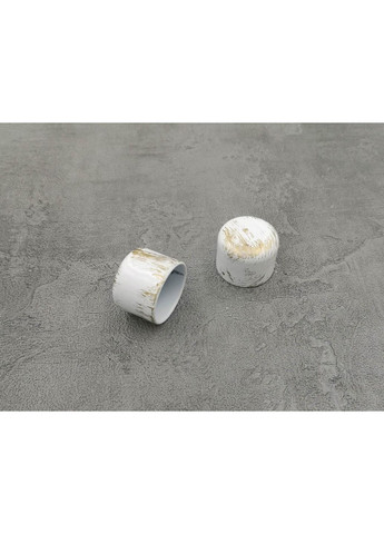 Карниз Заглушка гладка штанга одинарний відкритий 25 мм 160 см Біле золото Quadrum (352780535)