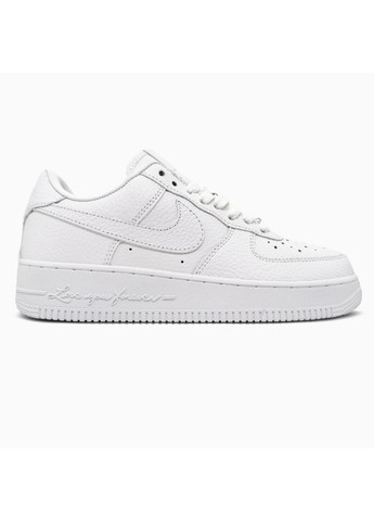 КРОССОВКИ ЖЕНСКИЕ NIKE X NOCTA AIR FORCE 1 LOW CERTIFIED LOVER BOY WHITE НАЙК АИР ФОРС БЕЛЫЕ No Brand белые демисезоны (391019266)