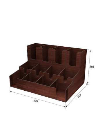 Барный органайзер красно-коричневый 425х320х250 Ekostar (367609755)