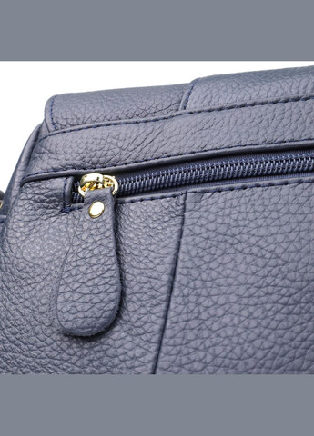 Практична сумка з натуральної шкіри для жінок 22971 Синій Vintage (347580009)